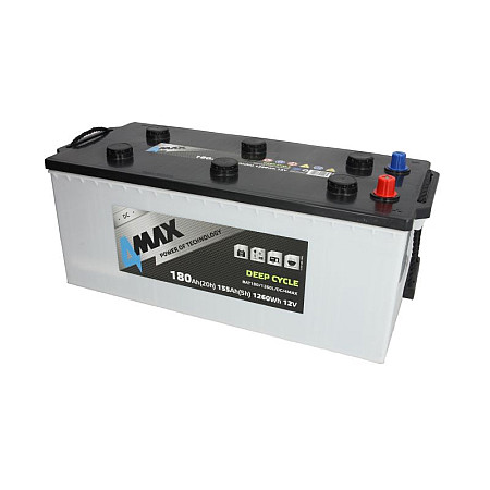 Baterie de alimentare Acumulator 12V 180Ah DEEP-CYCLE L+ Borna Standard 513x223x218 B00 - fara flansa de montare Ciclu profund 4MAX BAT180/1260L/DC/4MAX