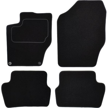Covoras podea textil Floor mats Velours 4 pcs front/rear set colour neagra CITROEN C4 II 11.09- Saloon MAMMOOTH MMT A041 CIT115 PRM 01