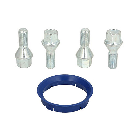 Trusa de montare a jantei de aliaj Fitting kit FZ05 63.3-57.1 B B12 60 cone M12x15 L26 1 kit / 1 wheel - 4 holes ITWHEELS ITW49020