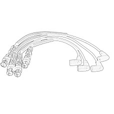 Set cablaj aprinder Ignition leads set AUDI A1 A3 SEAT ALTEA ALTEA XL IBIZA IV IBIZA IV SC IBIZA IV ST LEON SKODA FABIA II OCTAVIA II RAPID ROOMSTER ROOMSTER PRAKTIK YETI VW BEETLE 1.2 11.08- OE SKODA 03F 905 409C