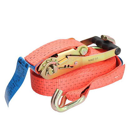 Chinga fixare CargoParts linie rosie marfa 8m 75 05 m 5000daN cu sunatoare mare CARGOPARTS PK08M-01-5T