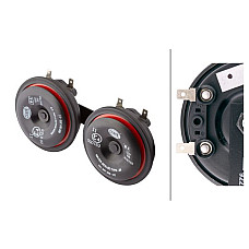 Claxon 350-410Hz 113dB 12V HELLA 3AM922 000-971