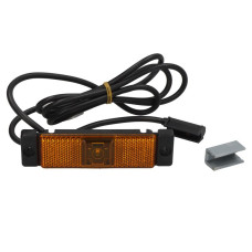 Lampa gabarit Outline marker lights L/R UNIFAB shape: rectangular orange LED height 32mm width 130mm surface hose length 1500 no hanger 10/12/24/30V connector: CLICK-IN/P&amp;R IP6K9K UNIFAB ASPOCK A42-3474-051