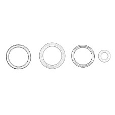 Etansare, filtru ulei Oil filter base gaskets set ALFA ROMEO 159 BRERA SPIDER FIAT CROMA 2.4D 06.05- OE FIAT 71740641