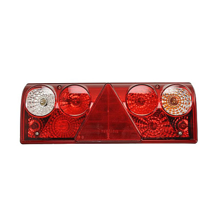 Stop spate Rear lamp R EUROPOINT II parking light with plate lighting number of connections: 5 connector: Rear 7PIN LED position lights with bulbs ASPOCK A25-6411-501