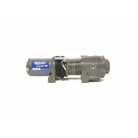 Troliu ATV ATV and quad winches BST 4500lbs Z LINA SYNTETYCZNA towed weight 2041kg 25HP voltage 12V reduction 198:1 rope type synthetic 145m brake type automatic HUSAR WINCH BSTS4500LBS-S