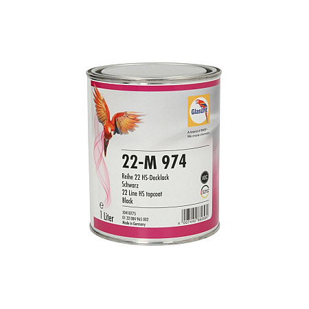 Vopsele Vopsea 1 negru acrilic luciu pt caroserie compusi organici volatili 420 tip de pulverizare pistol GLASURIT 50410775