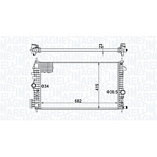 Radiator, racire motor Engine radiator  OPEL INSIGNIA A INSIGNIA A COUNTRY 2.0D 07.08-03.17 MAGNETI MARELLI 350213207100