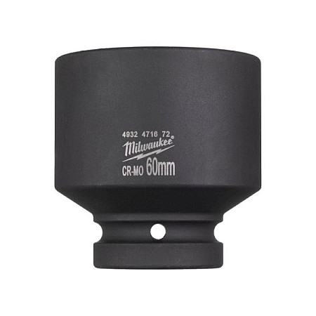"Tubulare si accesorii Socket impact Hexagonal 1"" enhanced durability metric size: 60 mm length: 90 mm finish: neagra / phosphate" MILWAUKEE 4932471672