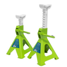 Suporti de fixare Fitting supports trestles trestles low quantity: 2 pcs lifting capacity:: 4 t wys. min 275 mm wys. max 415 mm protection: latch/s colour: green SEALEY SEA VS2002HV