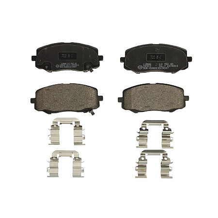 Set placute de frana Fata CITROEN AXEL HYUNDAI I20 I 0.7/1.2/1.2LPG 07.84-12.15 BRECK 24910 00 702 00