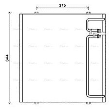 Condensator, climatizare A/C condenser 615x565x18 FENDT FENDT 900 10.13- HIGHWAY 40109004HW