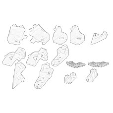 Suport, reflector Trusa de reparatie a suportului farurilor Fata Dreapta/Stanga  OPEL INSIGNIA A INSIGNIA A COUNTRY 1.4-2.8 07.08-03.17 OE OPEL 13349491