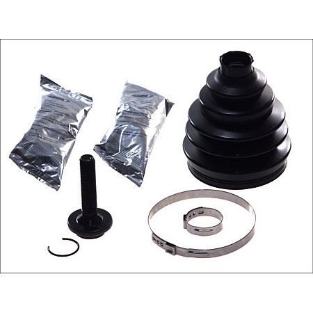 Ansamblu burduf, articulatie planetara Burduf cauciuc cap planetara exterior fi: 28/98 lungime123 set AUDI A4 ALLROAD B8 A4 B8 A5 A6 C7 A8 D4 Q5 1.8-4.2D 06.07-01.18 SPIDAN 0.024684