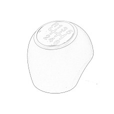 Maciulie maneta schimbat.vit. Speed change lever knob 6-gear FIAT DUCATO 06.11- OE FIAT 46313590