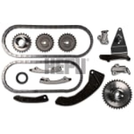 Chit lant de distributie Timing set chain + sprocket  HYUNDAI ACCENT II ACCENT III ELANTRA IV GETZ I10 I I20 I I30 MATRIX KIA CEE'D CERATO I PICANTO I PRO CEE'D RIO II SOUL I VENGA 1.1D-1.6D 10.01- HEPU HEP21-0384