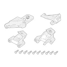 Maner, dispozitiv de reglare a sistemului de reglare faruri Headlamp bracket repair kit front R CITROEN JUMPER FIAT DUCATO PEUGEOT BOXER 06.14- OE FIAT 1375113080