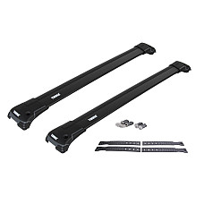 Incarcarea setului de suport Base roof rack complete aluminium neagra payload 75 kg length 866 cm Protruding railings quantity per set 2 pcs for 25 60 mm THULE 9582B