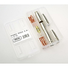 Accesorii si materiale pentru sudare Service parts kit 08/1mm box intended use: for welding aluminium welding clamp MIG 25 IDEAL MIGBOX25/AL/MIX01