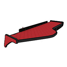 Raft interior cabina ofer Raftul cabinei fara gaura in covor lung Panou LED lumina alba sertar suplimentar sub blatul mesei lung culoare: rosu serie: ELEGANCE VOLVO F-CORE F-CORE FT24 RED