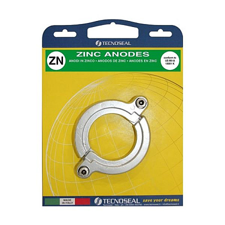 Kit anodic Anode set zinc intended use: salt water YANMAR SD20 - SD60 TECNOSEAL TENKIT1305-1