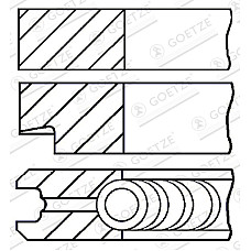 Set segmenti piston Inele de 104mm STD 25 25 4 IVECO IVECO ZETA FIAT 100-XX 115-XX 130-XX 90-XX FE FIATALLIS FD FR NEW HOLLAND TN XX.90 XXX.90 8040.05.200-8065.E GOETZE 08-784700-00