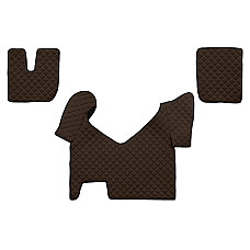 Covor compartiment picioare F-CORE pe intregul etaj cantitate in set 3 szt. material - piele matlasata eko culoare - maro transmisie automata IVECO STRALIS I STRALIS II 01.13- F-CORE F-CORE FL27 BROWN