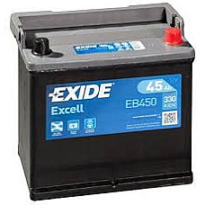 Acumulator Pornire Acumulator EXIDE 12V 45Ah/330A EXCELL R+ en 220x135x225 B1 pornire EXIDE EB450