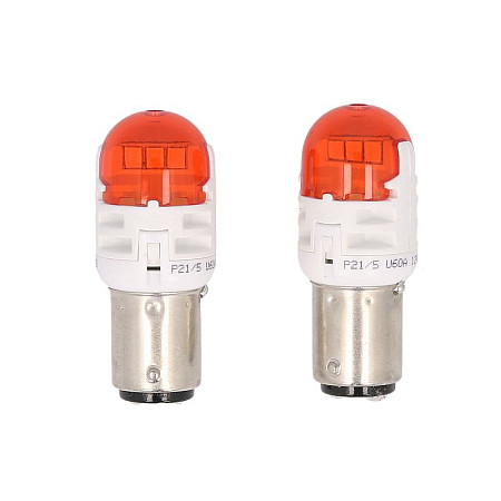Bec, semnalizator LED light bulb Cardboard 2pcs P21/5W 12V 25/05W BAY15D no certification of approval Ultinon Pro6000 red PHILIPS PHI 11499RU60X2