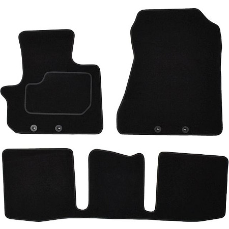 Covoras podea textil Floor mats Velours 3 pcs front/rear set colour neagra TOYOTA IQ 01.09-12.15 Saloon MAMMOOTH MMT A041 TOY180 PRM 01