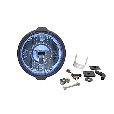 Far Universal headlamp L/R long-range H3/T4W 12/24V diameter 183mm blue plastic neagra position lights wire 0.15m WESEM HO2.40160.01