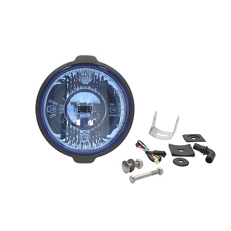 Far Universal headlamp L/R long-range H3/T4W 12/24V diameter 183mm blue plastic neagra position lights wire 0.15m WESEM HO2.40160.01