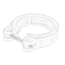 Conector teava, sistem de esapament Clema de esapament 745mm FORD TOURNEO CUSTOM V362 TRANSIT CUSTOM V362 TRANSIT V363 2.0D 12.15- OE FORD 2045311