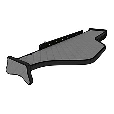 Raft interior cabina ofer Raftul cabinei lung Panou LED lumina alba sertar suplimentar sub blatul mesei lung culoare: gri serie: ELEGANCE DAF F-CORE F-CORE FT12 GRAY