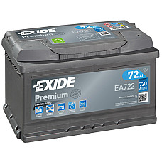 Acumulator Pornire Acumulator EXIDE 12V 72Ah/720A PREMIUM R+ en 278x175x175 B13 pornire EXIDE EA722