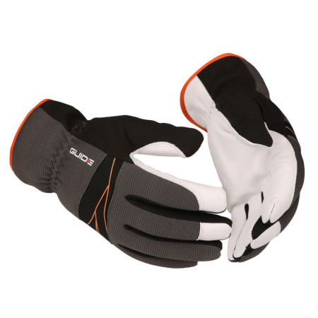 Protectia mainilor Protective gloves GUIDE 5146W leather size: 9/L 1 pair colour: neagra/grey/white durability: EN 388:2016 Kategoria II PROFITOOL 0XREK5146/L