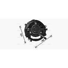 Electromotor, ventilatie interioara Suflanta de aer AUDI Q3 TT CUPRA ATECA SEAT ATECA SKODA KAROQ KODIAQ OCTAVIA III SUPERB III VW GOLF ALLTRACK VII GOLF SPORTSVAN VII GOLF VII 1.0-Electric 08.12- AVA COOLING AI8445 AVA