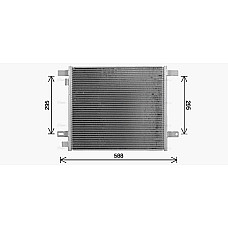 Condensator, climatizare A/C condenser 429x504x16 DAF CF CF 65 LF LF 45 LF 55 01.01- HIGHWAY 40011008HW