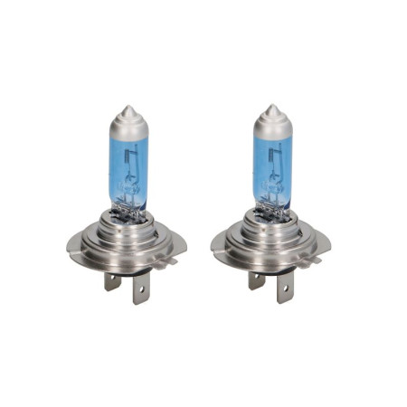 Bec, far principal Light bulb halogen 2pcs H7 Ultra White 12V max. 55W light colour white max. 5000K socket type PX26D no road approval contains 2 cores M-TECH PTZUW7-DUO