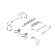 Set accesorii, saboti frana parcare Set de montaj pantofi de frana IVECO DAILY II DAILY III DAILY IV DAILY V DAILY VI 01.89- OEM 42556902Z