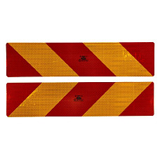Semn de avertizare Warning/information board rear 2pcs 130mm x 565mm CARGOPARTS CARGO-AER5/INK