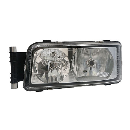 Far Headlamp L 2*H7/H21W/W5W electric with daytime running light insert colour: chromium-plated MAN LIONS CITY TGM I TGS I 02.09- ZKW 569.23.000.27