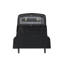 Iluminare numar de circulatie Licence plate lamp LED 12/24V colour: neagra glass colour: white connector: SUPERSEAL VIGNAL VAL199020