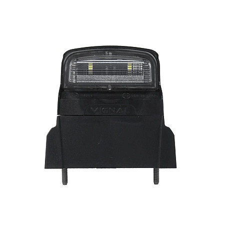 Iluminare numar de circulatie Licence plate lamp LED 12/24V colour: neagra glass colour: white connector: SUPERSEAL VIGNAL VAL199020