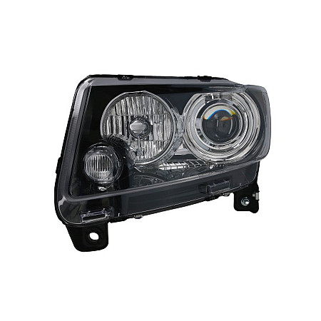 Far Lampa frontala Stanga H9 electric cu motor culoare insert: negru JEEP COMPASS 03.11-11.16 TYC TYC 20-16656-25-9