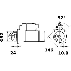 Electromotor 12V 36kW NEW HOLLAND TC LETRIKA MS 268