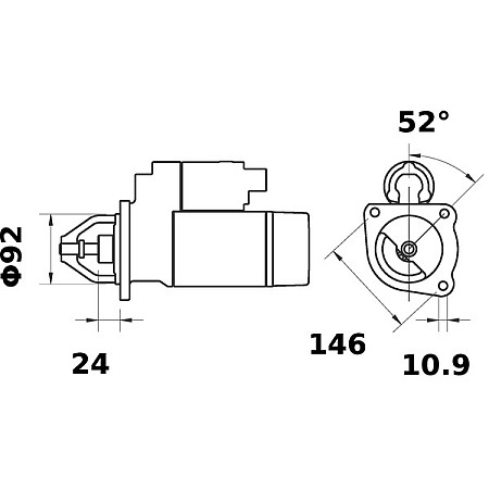 Electromotor 12V 36kW NEW HOLLAND TC LETRIKA MS 268