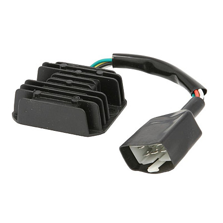 Regulator, alternator Voltage regulator 12V/10A 5 WIRES KYMCO 200 KYMCO AGILITY LIKE PEOPLE SUPER 8 MALAGUTI CIAK 50/125/200 2001-2019 INPARTS IP000591
