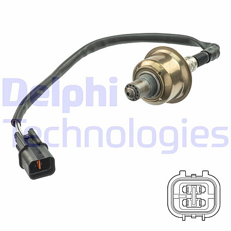 Sonda lambda 400mm CHEVROLET EPICA HYUNDAI GETZ I10 I I20 I I30 IX20 KIA CARENS III CEE'D PICANTO I PRO CEE'D RIO III VENGA SUZUKI GRAND VITARA II 1.0-2.0 09.02- DELPHI ES21125-12B1