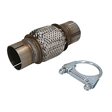 Tub flexibil sistem de esapament Amortizor de vibratii al sistemului de evacuare 55x100 pentru montarea rapida cu o clema JMJ JMJ 55X100S